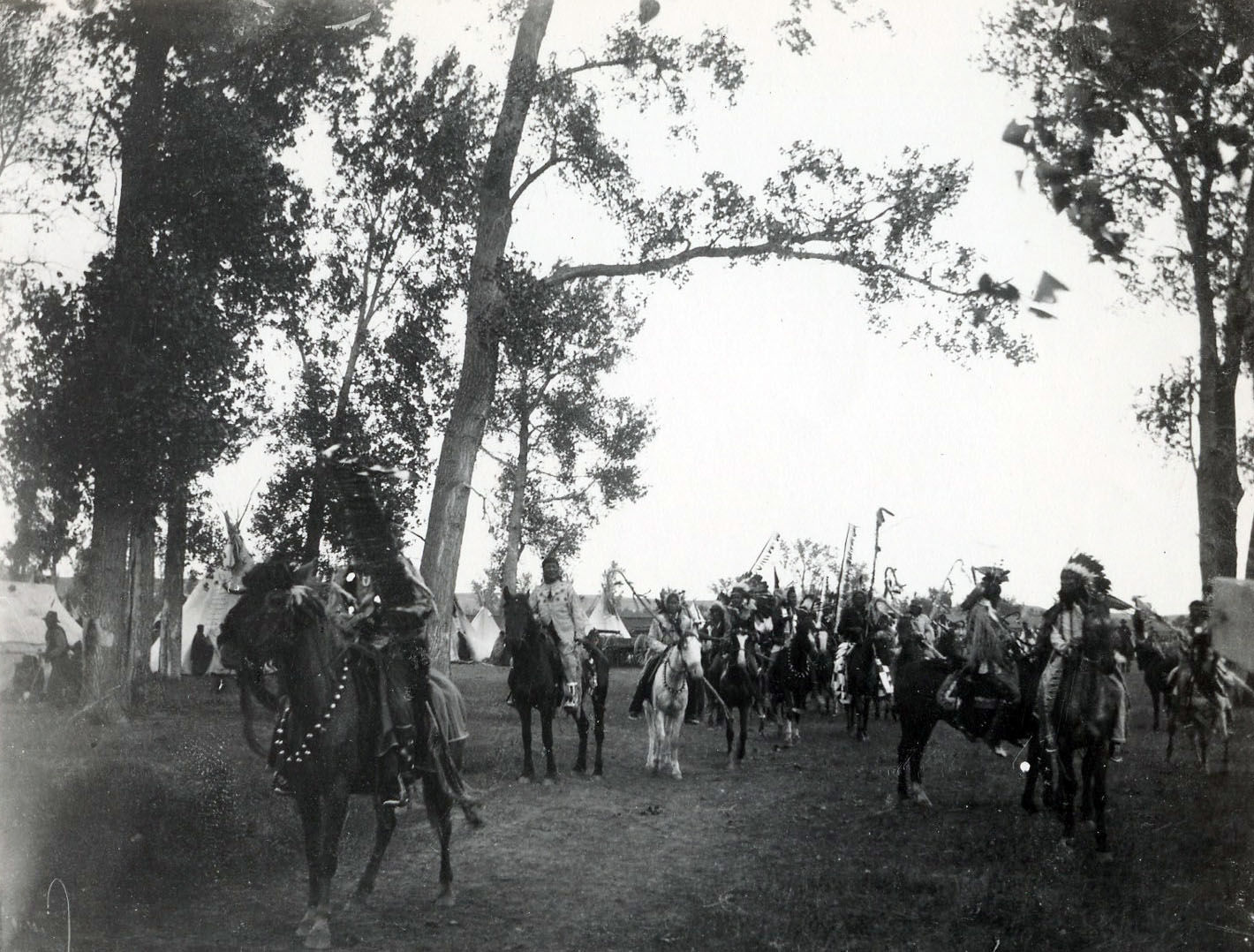 On horseback